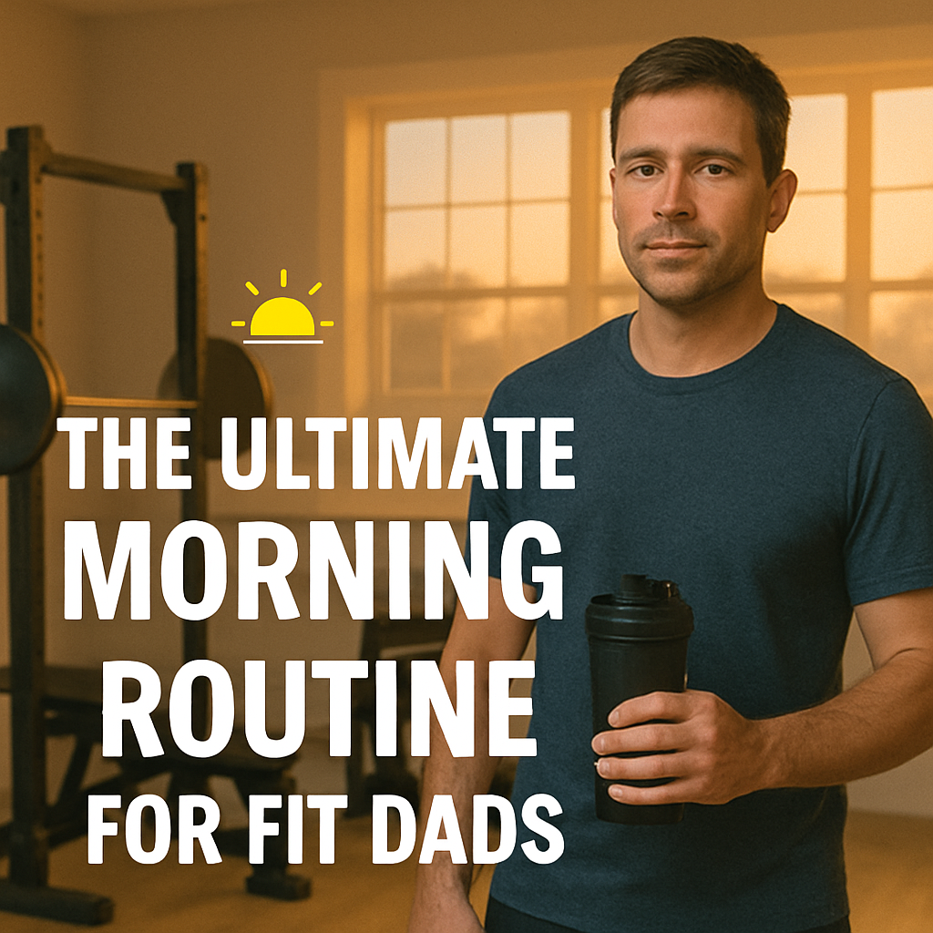 Man standing in home gym with sunrise coming in through the window
